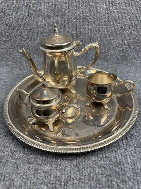 Godinger Silver Art Co. Miniature Silver Plated Tea Set